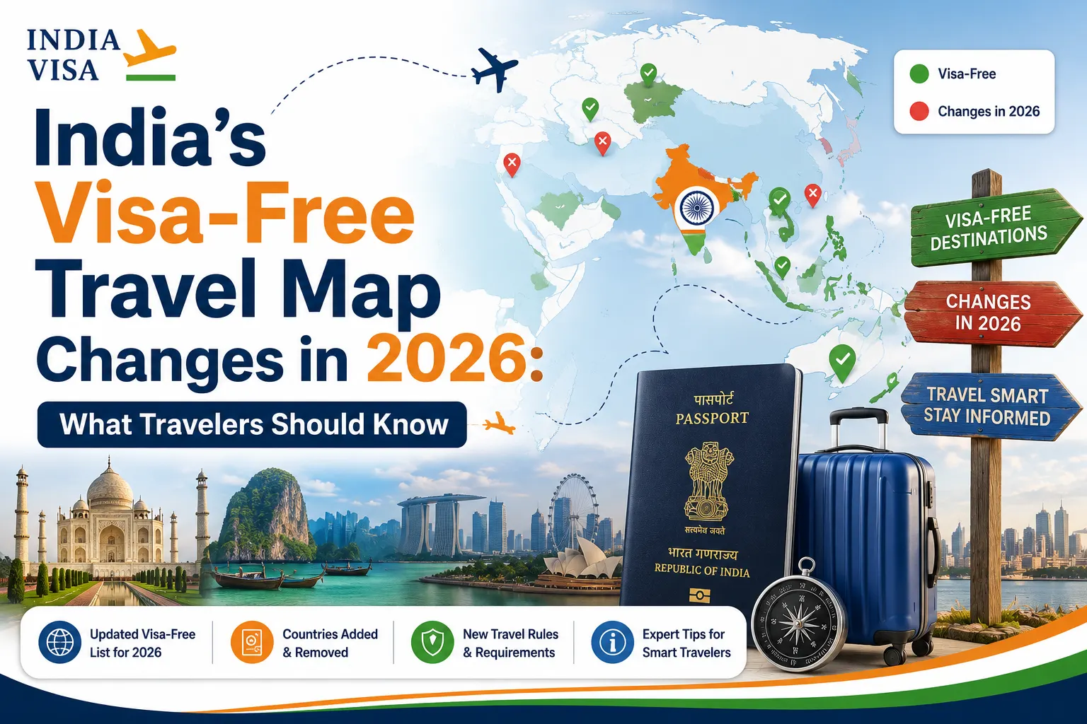 India's Visa-Free Travel Map Changes in 2026: What Travelers Should Know
